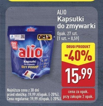 Kapsułki do zmywarki Alio promocja