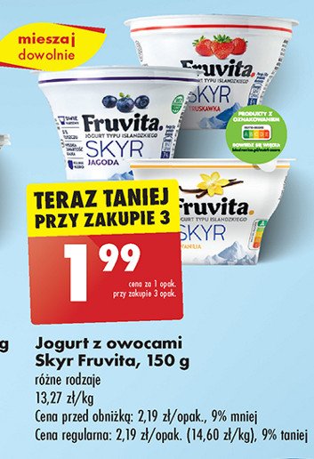 Jogurt jagoda Fruvita promocja