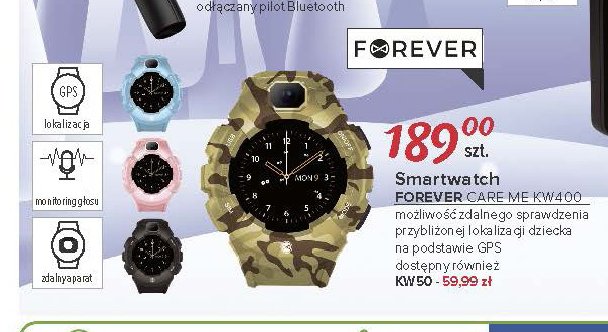 Smartwatch care me kw400 Forever promocja