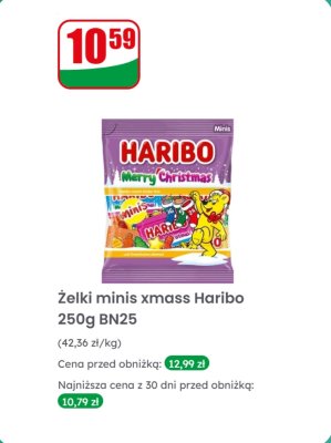 Żelki minis xmass  promocja w Dino