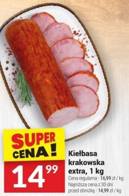 Kiełbasa krakowska extra, 1 kg promocja w Twój Market