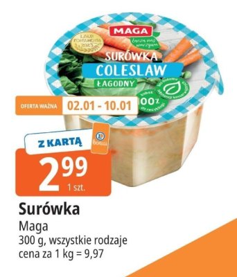 Surówka Coleslaw łagodny Maga promocja w Leclerc