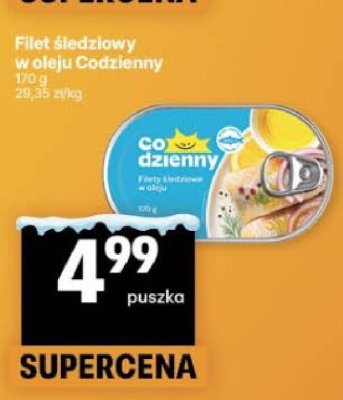 Filet śledziowy w oleju Codzienny promocja w Delikatesy Centrum