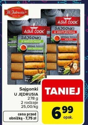 Sajgonki Asia Cook z warzywami promocja w Carrefour