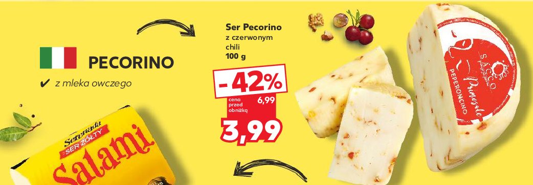 Ser pecorino z czerwonym chili promocja