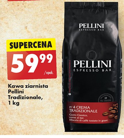 Kawa n'4 crema tradizionale Pellini espresso bar promocja