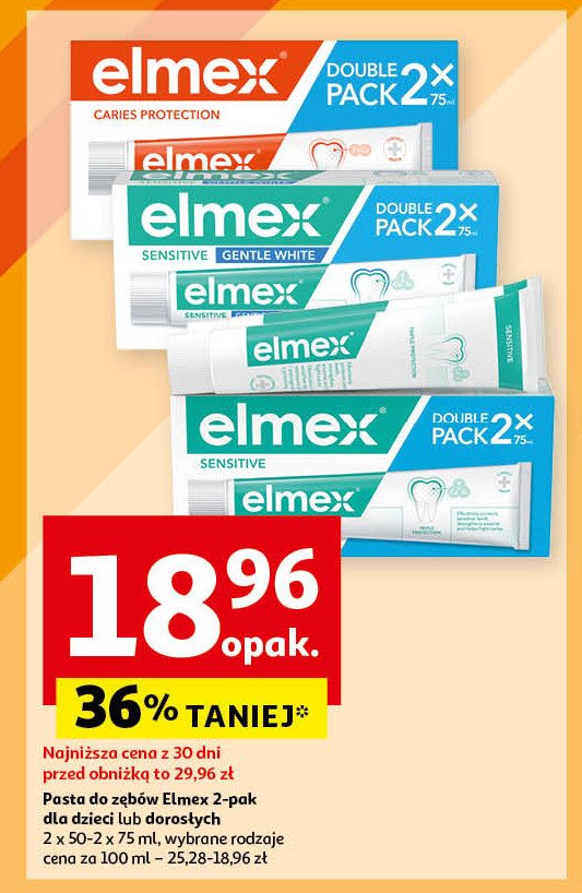 Pasta do zębów z aminofluorkiem Elmex sensitive promocja