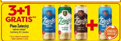 Piwo Żatecky Černý promocja w POLOmarket