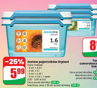 Zestaw pojemników Orplast promocja w Dino