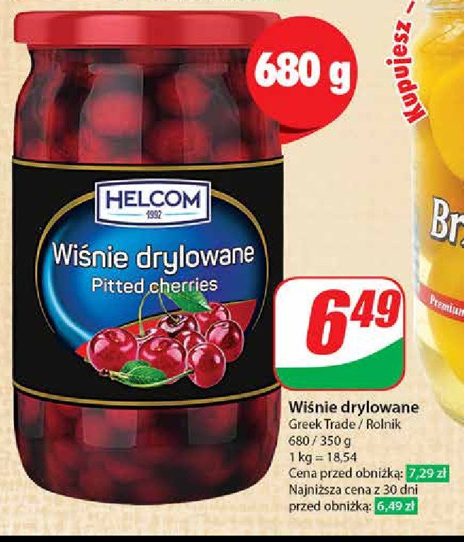 Wiśnie drylowane Helcom promocja