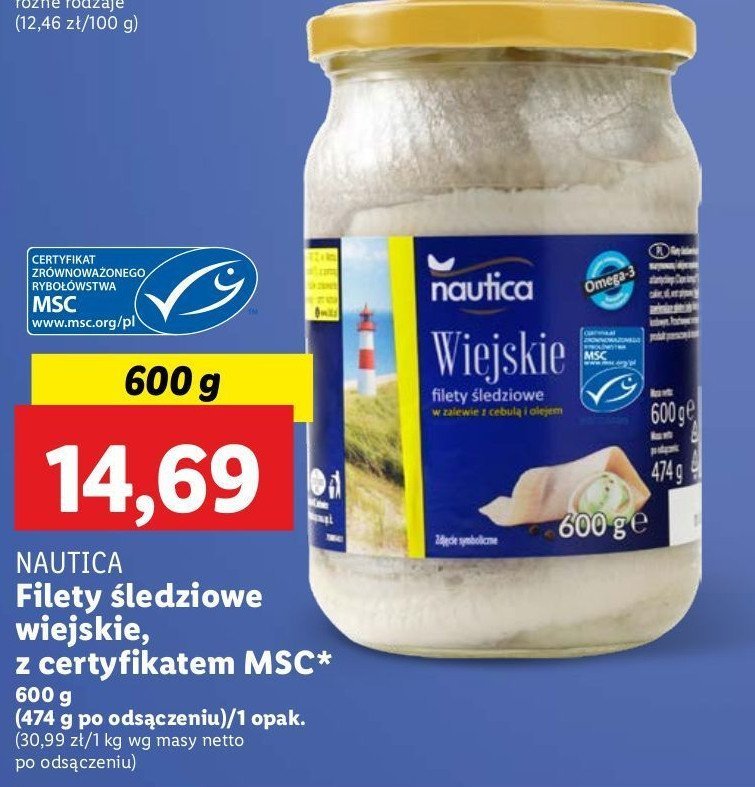 Filety śledziowe wiejskie Nautica schwartz promocja