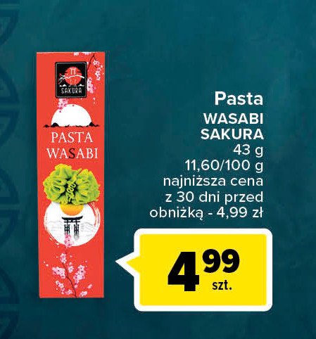 Pasta wasabi Sakura promocja
