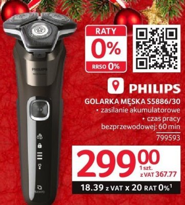 Golarka męska Philips S5886/30 promocja w Selgros
