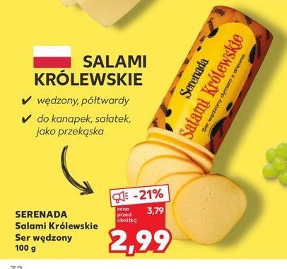 Ser salami w臋dzony Serenada salami kr贸lewskie promocja