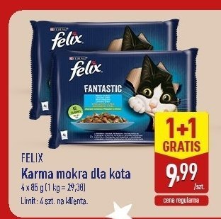 Karma mokra dla kota 1+1 GRATIS promocja w Aldi