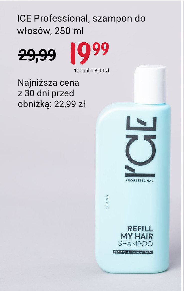 Szampon do w艂os贸w refil my hair Natura siberica ice promocja