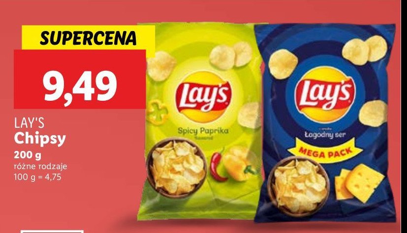 Chipsy łagodny ser Lay's promocja w Prim Market