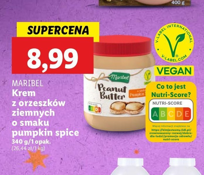 Krem z orzeszków ziemnych pumpkin spice Maribel promocja