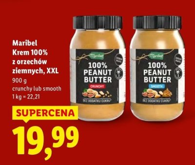Krem Maribel 100% Peanut Butter z orzechów ziemnych XXL promocja w Lidl