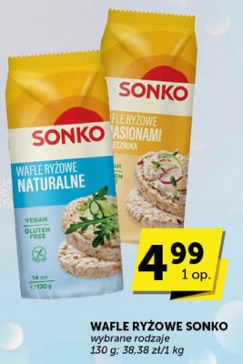 Wafle ryżowe Sonko wybrane rodzaje promocja w Euro Sklep