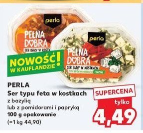 Ser typu feta z bazylią Perla promocja w Kaufland