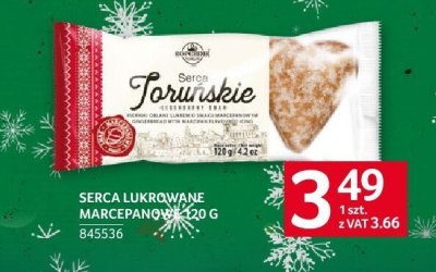 Pierniki Serca Toruńskie lukrowane marcepanowe promocja w Selgros