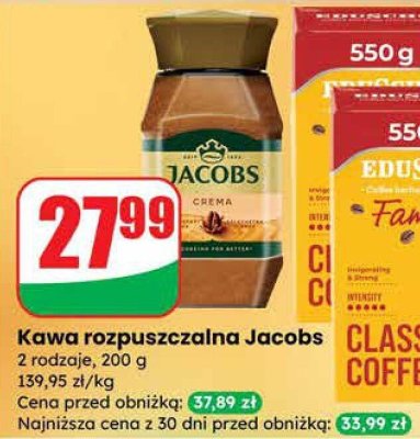 Kawa rozpuszczalna Jacobs Crema promocja w Dino