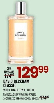 Perfumy David Beckham Classic woda toaletowa męska 100 ml promocja w Drogerie Natura