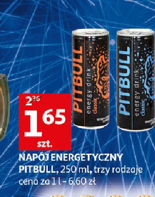 Napój energetyczn classic Pitbull energy drink promocja