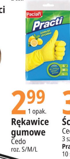 Rękawice gumowe s lemon Paclan practi promocja