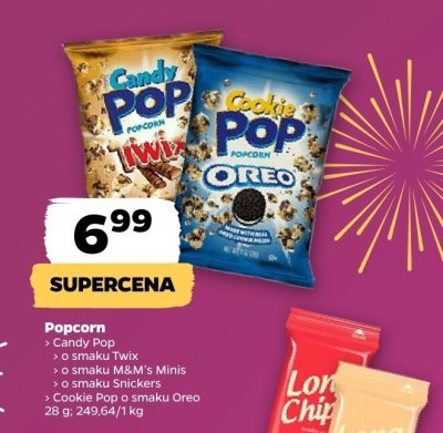 Popcorn o smaku Twix Candy Pop promocja w Netto