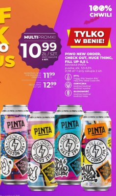 Piwo Pinta promocja w Du偶y Ben