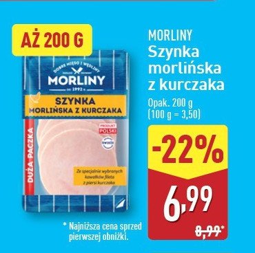 Szynka morlińska z kurczaka Morliny promocja