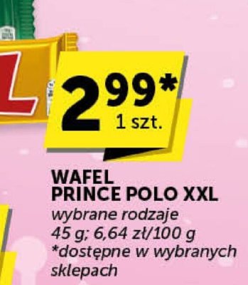 Wafel prince polo xxl promocja w Groszek