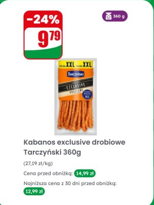 Kabanosy exclusive drobiowe  promocja w Dino