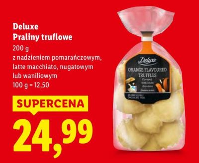 Praliny truflowe z nadzieniem nugatowym promocja w Lidl