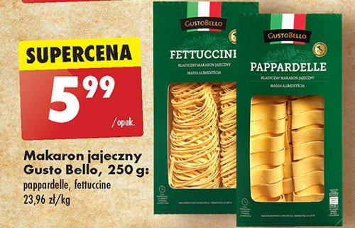 Makaron pappardelle Gustobello promocja