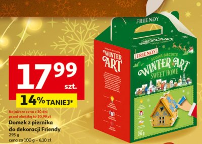 Domek z piernika do dekoracji Friendy 295 g promocja w Auchan