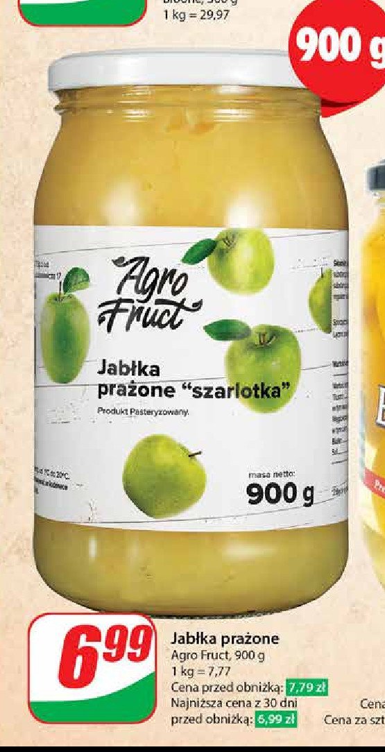 Jabłka prażone szarlotka Agrofruct promocja