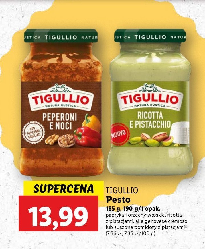 Pesto alla genevose cremoso Tigullio promocja