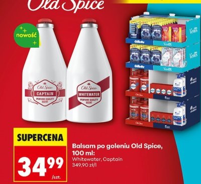 Balsam po goleniu Old Spice Whitewater, Captain 100 ml promocja w Biedronka