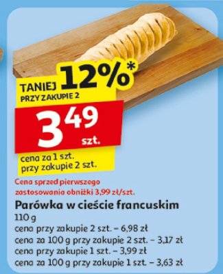 Parówka w cieście francuskim promocja w Auchan