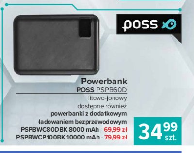 Powerbank pspb60d Poss promocja