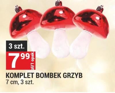 Komplet bombek grzyb 7 cm, 3 szt. promocja w Merkury Market