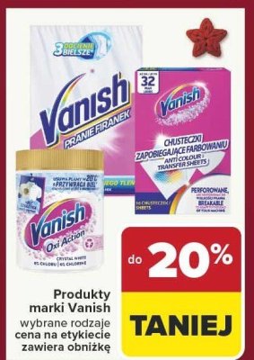 Produkty marki Vanish wybrane rodzaje promocja w Carrefour