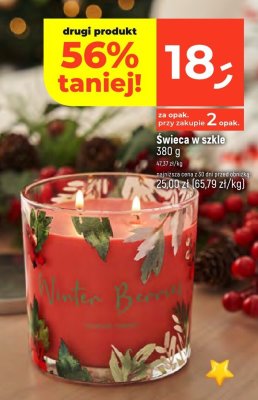 Świeca w szkle 380 g promocja w Dealz
