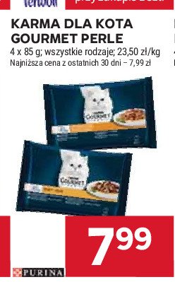 Karma dla kota mięsny duet Purina gourmet perle promocja w Stokrotka