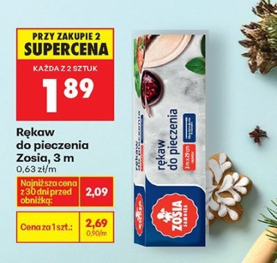 Rękaw do pieczenia Zosia, 3 m promocja w Biedronka