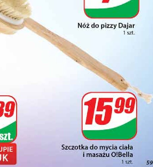 Szczotka do mycia ciała i masażu OBELLA promocja w Dino