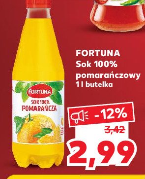 Sok 100% pomarańczowy Fortuna promocje